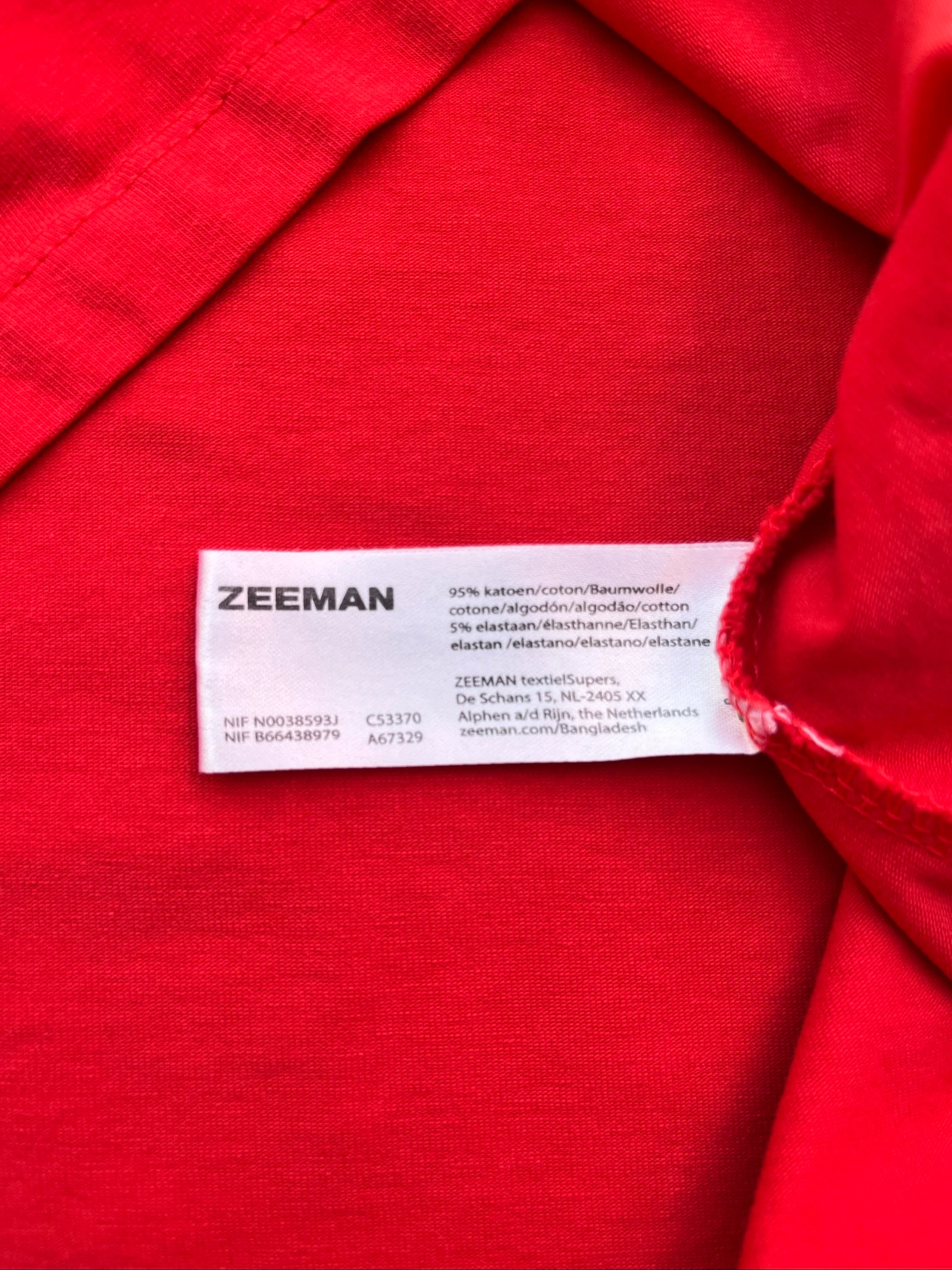 🌺 𝒎𝒛 | Zeeman Top Rouge Femme | Stretch Coton | Taille 48 | Plus Size ❤️🇫🇷 – photo 7